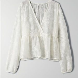 Cute, Never Worn Aritzia Wilfred White Blouse (S)